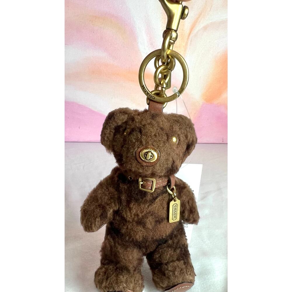 Coach Shearling Bear Charm